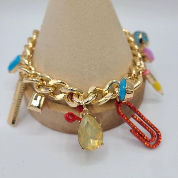 Betsey Johnson Jewelry - Betsey Johnson Back To School Charm Bracelet NWT!  NEW!